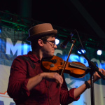 Josh Goforth with Lorraine Jordan & Carolina Road at the 2016 CMA Music Fest - photo by CE Emrick/Make Welcome Entertainment