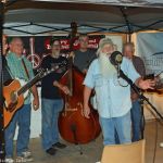 Out of the Blue on Jerry Eicher’s Ol’ Hippie Bluegrass radio show from the 2016 Charlotte Bluegrass Festival - photo © Bill Warren