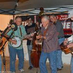 Out of the Blue on Jerry Eicher’s Ol’ Hippie Bluegrass radio show from the 2016 Charlotte Bluegrass Festival - photo © Bill Warren
