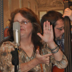 Dale Ann Bradley at the Clarence-Akron Mennonite Church in Akron, NY - photo © Bill Warren