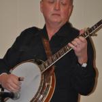 Barry Crabtree performs with the Dale Ann Bradley Band at the Clarence-Akron Mennonite Church in Akron, NY - photo © Bill Warren