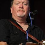Lou Reid with Seldom Scene at the August 2016 Gettysburg Bluegrass Festival - photo by Frank Baker