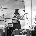 Justin Moses, Sierra Hull, and Ethan Jodziewicz at Grey Fox 2016 - photo © Tara Linhardt