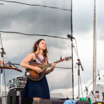 Justin Moses, Sierra Hull, and Ethan Jodziewicz at Grey Fox 2016 - photo © Tara Linhardt