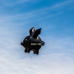 Balloon flying proudly over Grey Fox 2016 - photo © Tara Linhardt