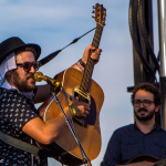 Zach Lupetin with Dustbowl Revival at Grey Fox 2016 - photo © Tara Linhardt