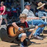 Taylon Miller can't stop playing at HoustonFest 2016 - photo by Emily Edmonds Miller