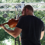 Stephen Burwell with the MACC All-Stars at the 2016 Musicians Against Childhood Cancer festival - photo by Daniel Mullins