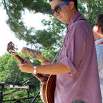 Luke Munday with Marty Raybon at the 2016 Musicians Against Childhood Cancer festival - photo by Daniel Mullins
