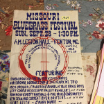 Original poster from early festival in Fenton, MO recently donated to the MBPA