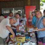 Pot luck dinner at the 2016 Milan Bluegrass Festival - photo © Bill Warren