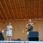 Open Mic on stage at the 2016 Milan Bluegrass Festival - photo © Bill Warren