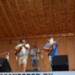 Open Mic on stage at the 2016 Milan Bluegrass Festival - photo © Bill Warren