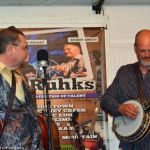 Junior Sisk and Chris Smith lead a Ralph Stanley tribute show at the 2016 Norwalk Music Festival - photo © Bill Warren
