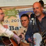Junior Sisk and Chris Smith lead a Ralph Stanley tribute show at the 2016 Norwalk Music Festival - photo © Bill Warren