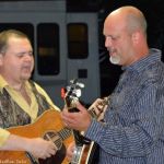 Junior Sisk and Chris Smith lead a Ralph Stanley tribute show at the 2016 Norwalk Music Festival - photo © Bill Warren