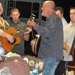 Junior Sisk and Chris Smith lead a Ralph Stanley tribute show at the 2016 Norwalk Music Festival - photo © Bill Warren