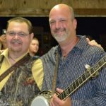 Junior Sisk and Chris Smith lead a Ralph Stanley tribute show at the 2016 Norwalk Music Festival - photo © Bill Warren