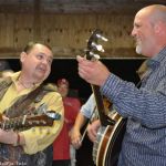Junior Sisk and Chris Smith lead a Ralph Stanley tribute show at the 2016 Norwalk Music Festival - photo © Bill Warren