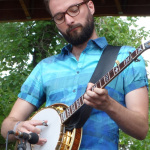 Wes Corbett with Molly Tuttle at RockyGrass 2016 - photo by Daniel Mullins