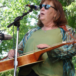 Sally Van Meter with Good Ol' Persons at RockyGrass 2016 - photo by Daniel Mullins