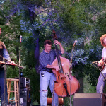 Sam Bush, Edgar Meyer, and Jerry Douglas at RockyGrass 2016 - photo by Daniel Mullins
