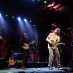 Sam Bush with Steep Canyon Rangers at RockyGrass 2016 - photo by Daniel Mullins