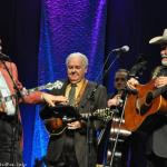 Joe Mullins, Paul Williams and Doyle Lawson at the Spring 2016 Southern Ohio Indoor Music Festival - photo by Bill Warren