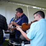 Sideline warming up backstage at SamJam 16 - photo by Jenny Buckler