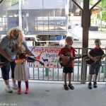 SMBGMA instrument petting zoo at the 2016 Charlotte Bluegrass Festival - photo © Bill Warren