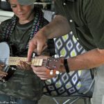 SMBGMA instrument petting zoo at the 2016 Charlotte Bluegrass Festival - photo © Bill Warren