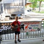 SMBGMA instrument petting zoo at the 2016 Charlotte Bluegrass Festival - photo © Bill Warren