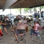 SMBGMA instrument petting zoo at the 2016 Charlotte Bluegrass Festival - photo © Bill Warren
