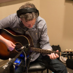 Bryan Sutton tracking with Barry Abernathy, February 2016 - photo by Russ Carson