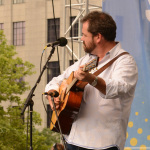 Dan Tyminski with Alison Krauss in Boston (7/28) - photo by David Moultrup