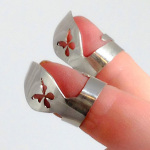 Sterling silver banjo picks from Anvil Jewelry