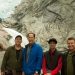 Wayne Taylor & Appaloosa at the Briksdal Glacier in Norway