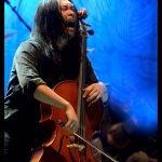 Joseph Kwon with The Avett Brothers at the Legendary Giveback (10/19/12) - photo © G. Milo Farineau