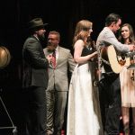 Flatt Lonesome accepting for Song of the Year at the 2016 International Bluegrass Music Awards - photo by Frank Baker