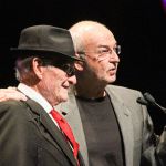Jesse McReynolds and Carl Jackson at the 2016 International Bluegrass Music Awards - photo by Frank Baker