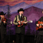 Bobby Hicks, Doyle Lawson and Tony Rice at the Bluegrass Album Band reunion show at Bluegrass First Class (2/16/13) - photo by John Goad