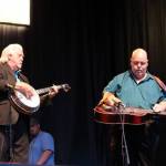 J.D. Crowe and Phil Leadbetter with The Bluegrass Album Band at Bloomin' Barbeque & Bluegrass (May 18, 2013) - photo by Mike Kelly