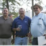 Gerald Woo Woo' Jones, Mark Withers and Gene Skinner at Back 40 Bluegrass (9/12) - photo by Brian Dietz