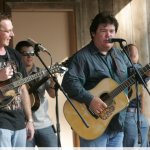 Marty Raybon joins Darrell Webb for a few at Back 40 Bluegrass (9/12) - photo by Bryan Dietz