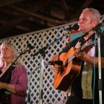 Chris Stuart and Janet Beasley at the 2013 Delaware Valley Bluegrass Festival - photo by Frank Baker