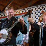 Russ Carson and Audie Blaylock at the 2013 Delaware Valley Bluegrass Festival - photo by Frank Baker