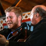 Russ Carson and Audie Blaylock at the 2013 Delaware Valley Bluegrass Festival - photo by Frank Baker