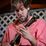 Aaron Ramsey with Audie Blaylock and Redline at the 2013 Delaware Valley Bluegrass Festival - photo by Frank Baker