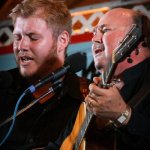 Russ Carson and Audie Blaylock at the 2013 Delaware Valley Bluegrass Festival - photo by Frank Baker