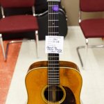 1941 D-28 Martin guitar, used for some time by Carter Stanley at Banjothon 2013 - photo © Dean Hoffmeyer